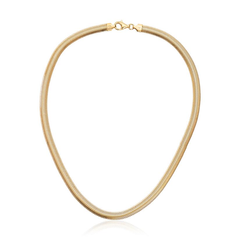 Kjede "Herringbone" i sølv forgylt Artikkelnr: 3068945 - Bjerveur.noKjede "Herringbone" i sølv forgylt Artikkelnr: 3068945