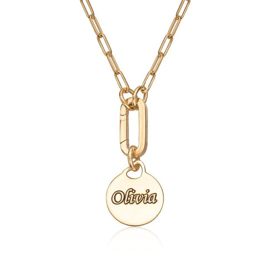 Kjede Lovetag sølv forgylt - Bjerveur.no