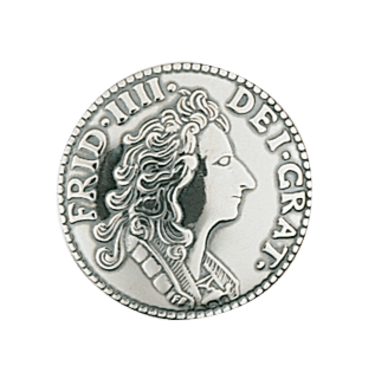 Knapp 19 mm mynt med lang hempe, oksidert 641113 - Bjerveur.noKnapp 19 mm mynt med lang hempe, oksidert 641113