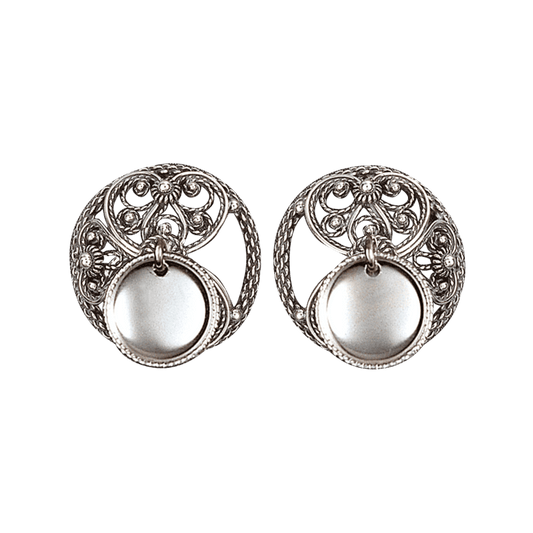 Maljer Telemark små filigran med lauv, oksidert 290101 - Bjerveur.noMaljer Telemark små filigran med lauv, oksidert 290101