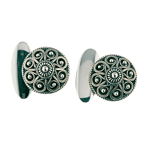 Mansjettknappar filigran, oksidert 757100 - Bjerveur.noMansjettknappar filigran, oksidert 757100