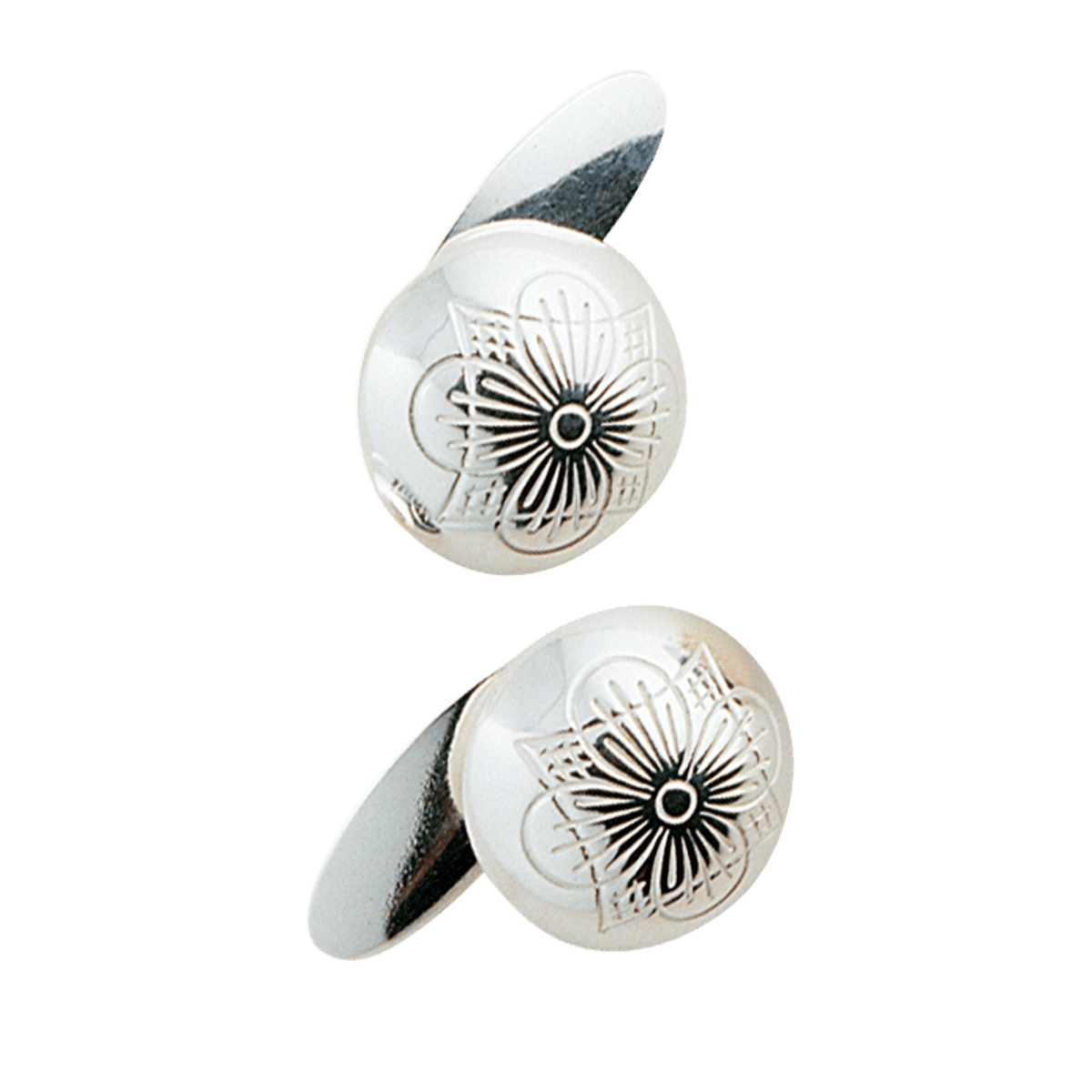 Mansjettknappar med botn, kvit 755400 - Bjerveur.noMansjettknappar med botn, kvit 755400