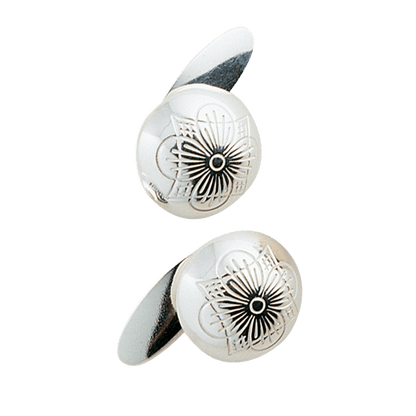 Mansjettknapper med bunn, hvit 755400 - Bjerveur.noMansjettknapper med bunn, hvit 755400