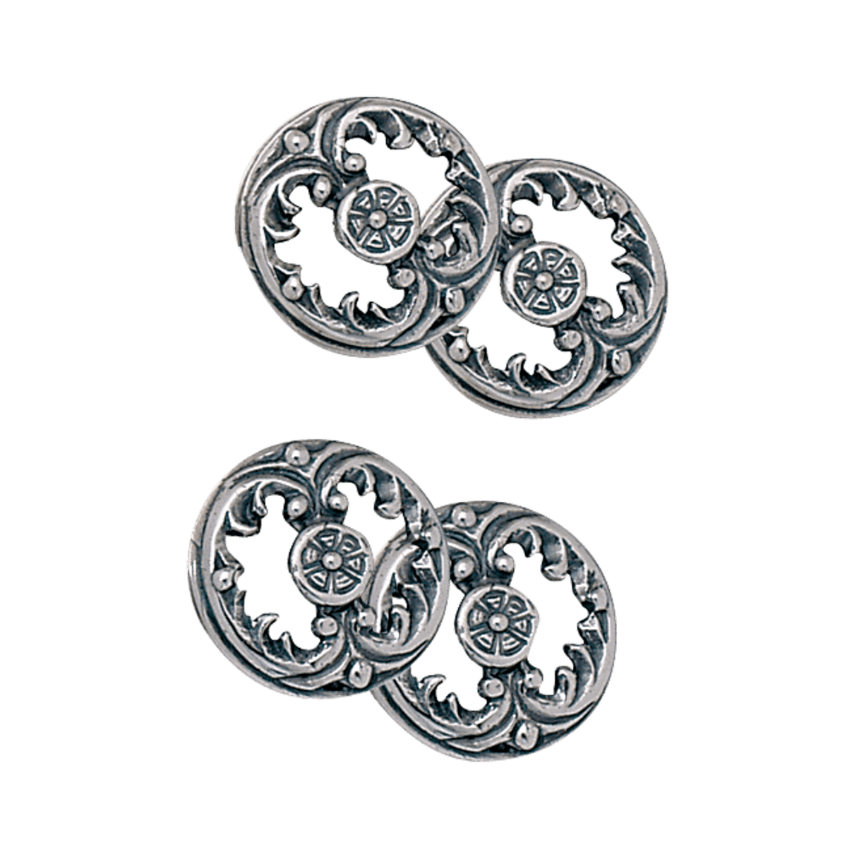 Mansjettknappar Nordtrønder dobbel, oksidert 766124 - Bjerveur.noMansjettknappar Nordtrønder dobbel, oksidert 766124