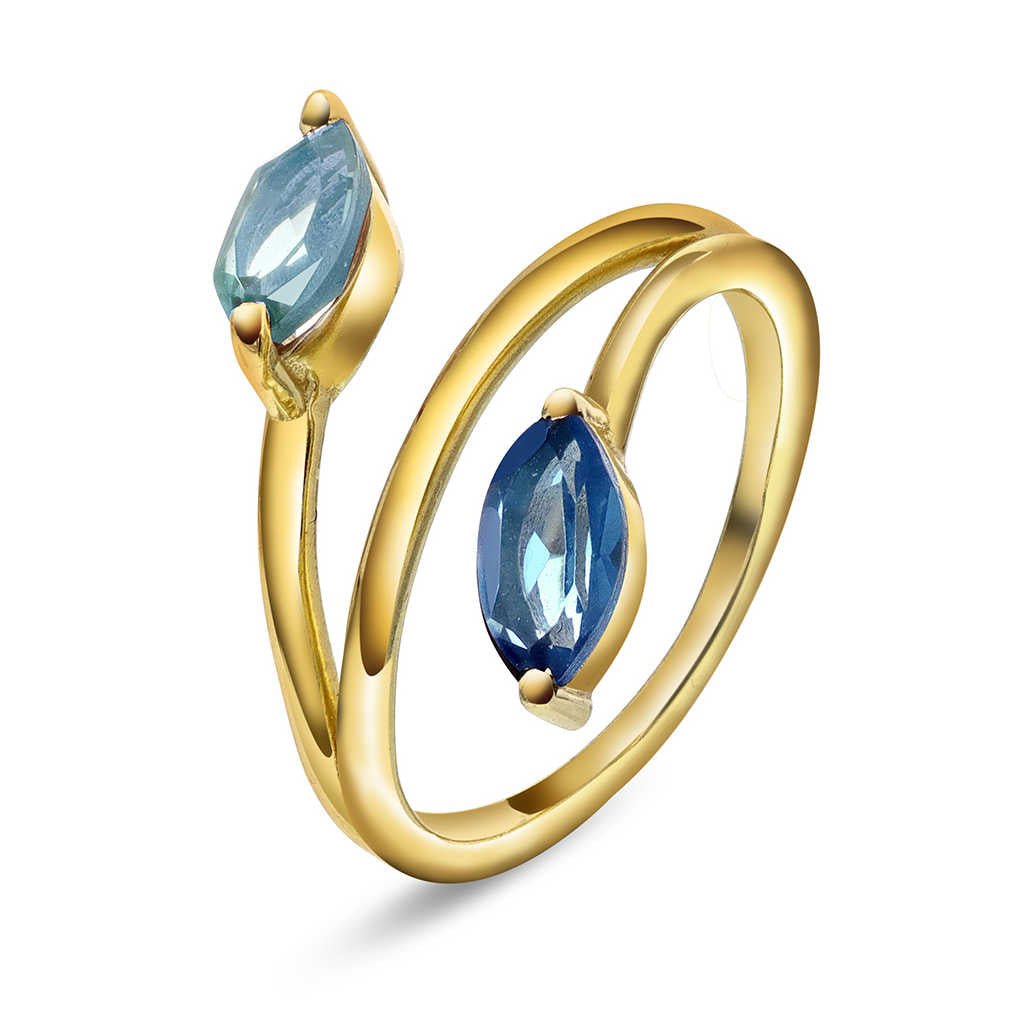 Mirage ring med blå stener 992482 - Bjerveur.noMirage ring med blå stener 992482