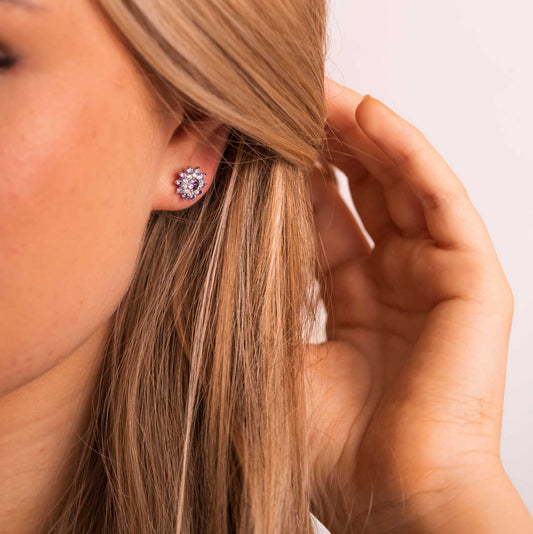 Napoli øredobber i sølv med zirkonia 992309 - Bjerveur.noNapoli øredobber i sølv med zirkonia 992309