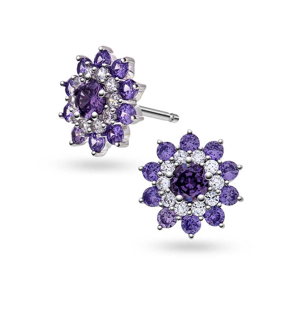 Napoli øredobber i sølv med zirkonia 992309 - Bjerveur.noNapoli øredobber i sølv med zirkonia 992309