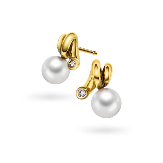 Øredobber i gull med diamant 0,04 ct WSI 24100028 - Bjerveur.noØredobber i gull med diamant 0,04 ct WSI 24100028