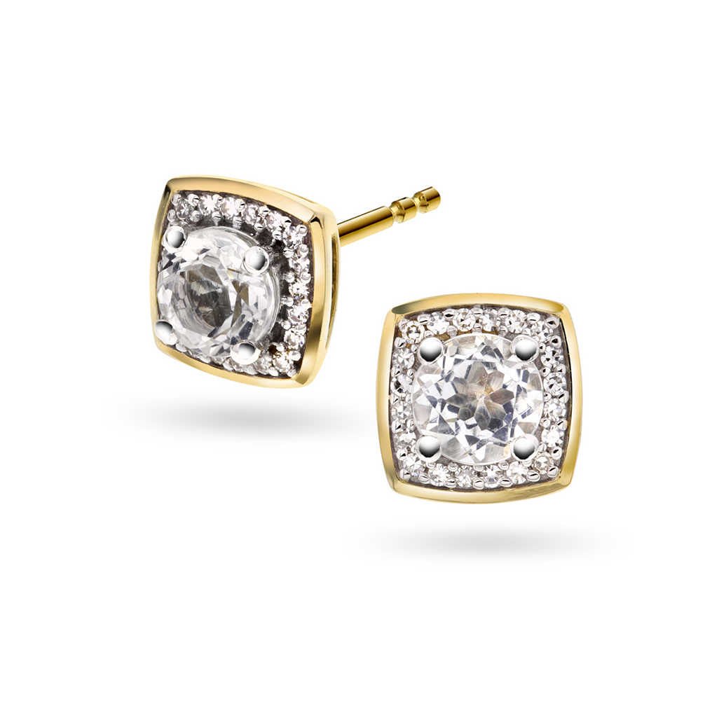 Øredobber i gull med diamant 0,06 ct WSI 24150021 - Bjerveur.noØredobber i gull med diamant 0,06 ct WSI 24150021