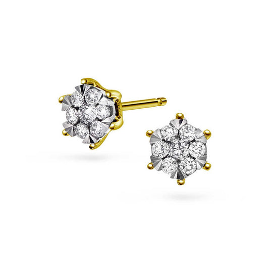Øredobber i gull med diamanter 0,27 ct W 59996 - Bjerveur.noØredobber i gull med diamanter 0,27 ct W 59996