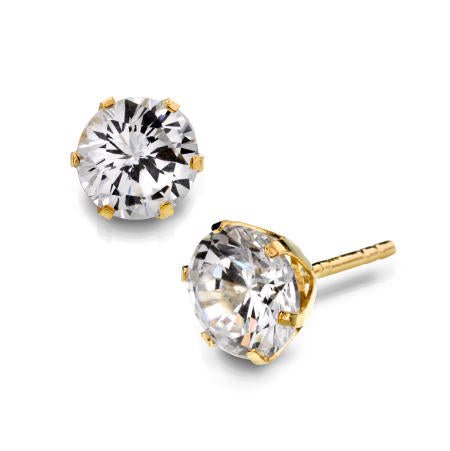 ØREDOBBER I GULL MED ZIRKONIA 12139 - Bjerveur.noØREDOBBER I GULL MED ZIRKONIA 12139