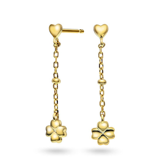 Øredobber i sølv firkløver - Bjerveur.noØredobber i sølv firkløver