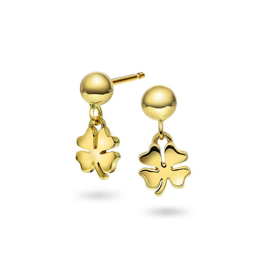 Øredobber i sølv firkløver - Bjerveur.noØredobber i sølv firkløver