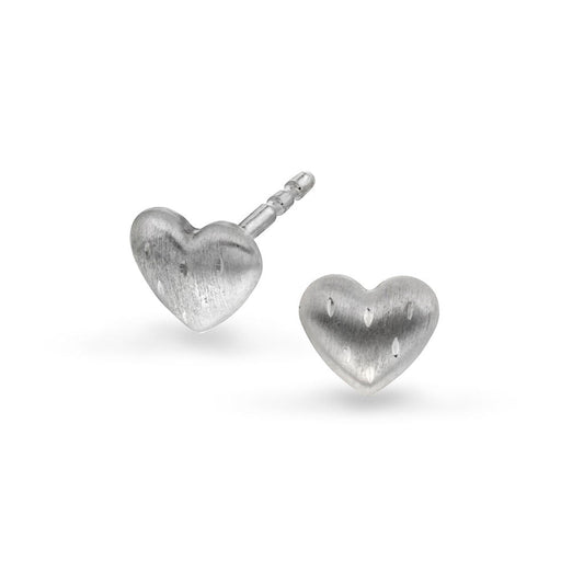 Øredobber i sølv hjerte - Bjerveur.noØredobber i sølv hjerte