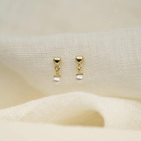 Øredobber i sølv med perle - Bjerveur.noØredobber i sølv med perle