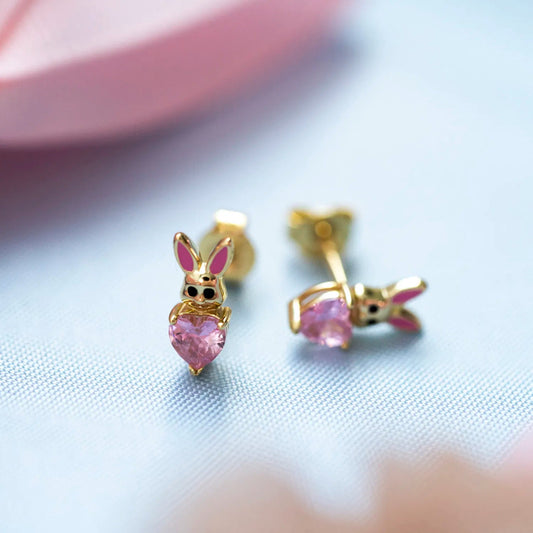 Øredobber i sølv med zirkonia kanin - Bjerveur.noØredobber i sølv med zirkonia kanin