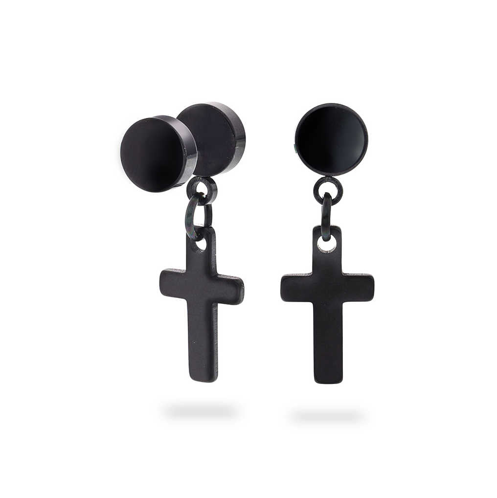ØREDOBBER I STÅL, KORS, SORT, DUAL 972527 - Bjerveur.noØREDOBBER I STÅL, KORS, SORT, DUAL 972527