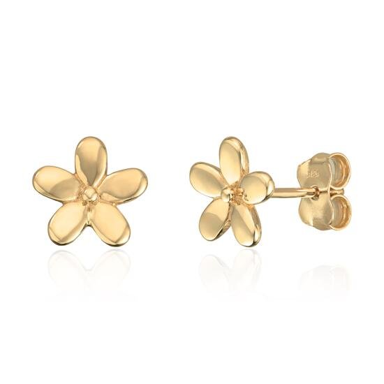 Ørepynt blomst i 14K gult gull Artikkelnr: 47627 - Bjerveur.noØrepynt blomst i 14K gult gull Artikkelnr: 47627