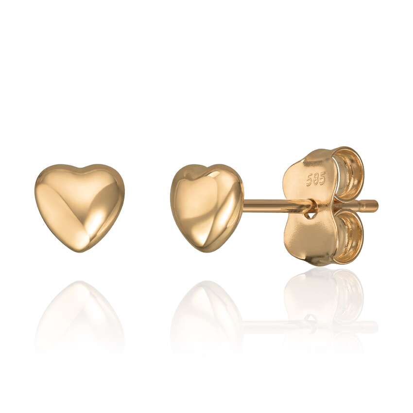 Ørepynt Hjerte i 14K gult gull Artikkelnr: 47656 - Bjerveur.noØrepynt Hjerte i 14K gult gull Artikkelnr: 47656