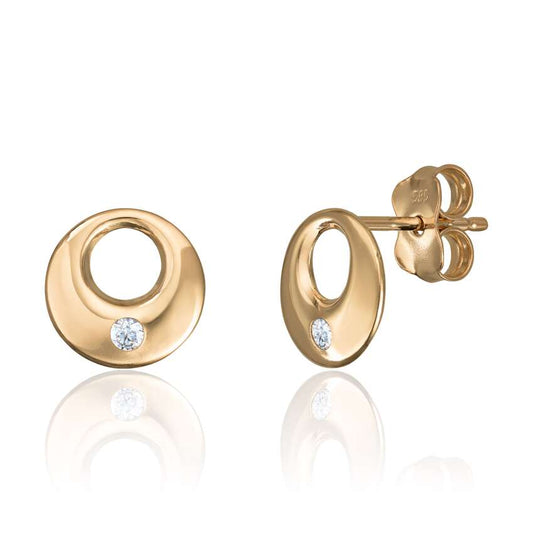 Ørepynt med syntetiskk kubic zirkonia i 14K gult gull Artikkelnr: 47649 - Bjerveur.noØrepynt med syntetiskk kubic zirkonia i 14K gult gull Artikkelnr: 47649