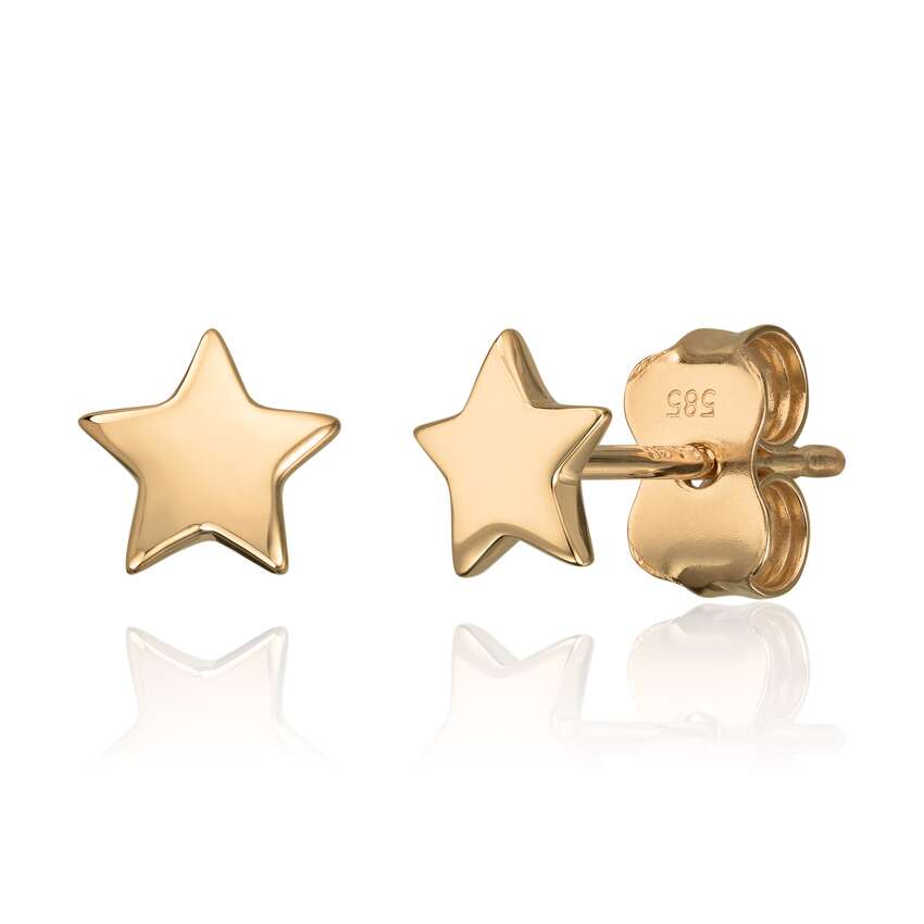 Ørepynt stjerne i 14K gult gull Artikkelnr: 47653 - Bjerveur.noØrepynt stjerne i 14K gult gull Artikkelnr: 47653