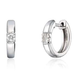 Øreringer 0,20ct WSI hvitt gull Artikkelnr: AØ01 - 2 - 10WHV - Bjerveur.noØreringer 0,20ct WSI hvitt gull Artikkelnr: AØ01 - 2 - 10WHV