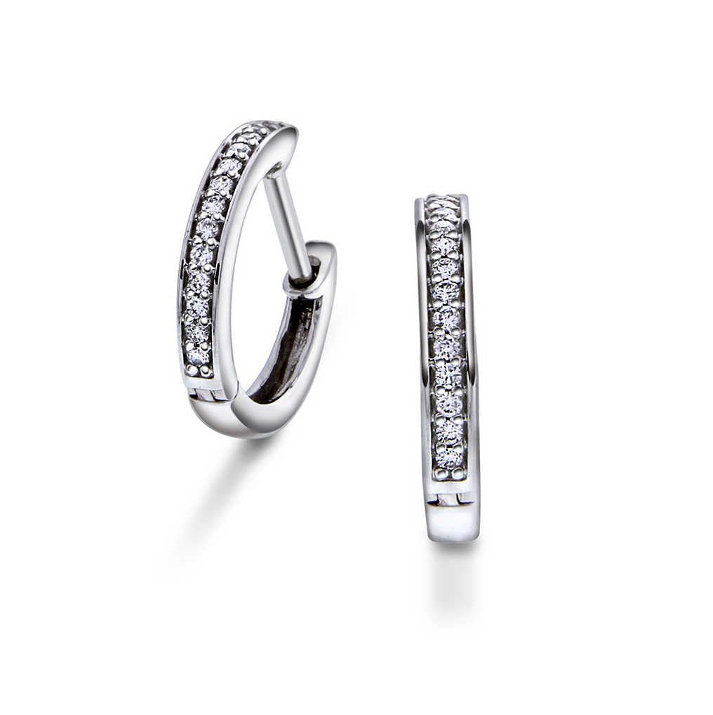 Øreringer i gull med diamant 0,08 ct WSI 16150020 - Bjerveur.noØreringer i gull med diamant 0,08 ct WSI 16150020