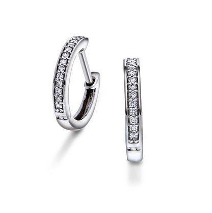 Øreringer i gull med diamant 0,08 ct WSI 16150020 - Bjerveur.noØreringer i gull med diamant 0,08 ct WSI 16150020