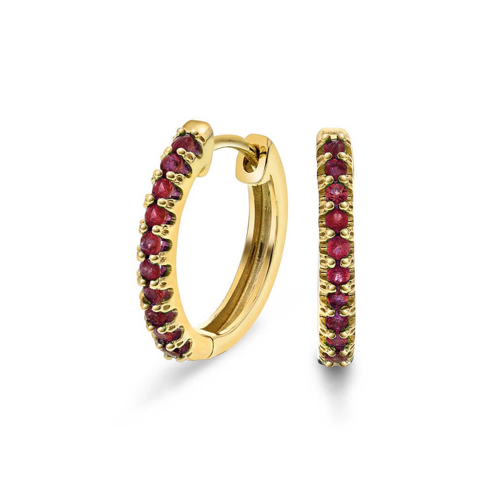 Øreringer i gull med rubin 24250032 - 25 - Bjerveur.noØreringer i gull med rubin 24250032 - 25