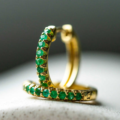 Øreringer i gull med smaragd 24250032 - 34 - Bjerveur.noØreringer i gull med smaragd 24250032 - 34