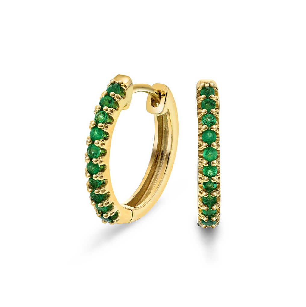 Øreringer i gull med smaragd 24250032 - 34 - Bjerveur.noØreringer i gull med smaragd 24250032 - 34