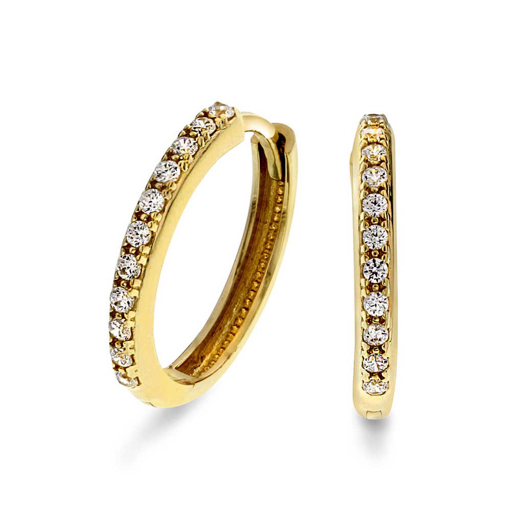 ØRERINGER I GULL MED ZIRKONIA 59199 - Bjerveur.noØRERINGER I GULL MED ZIRKONIA 59199