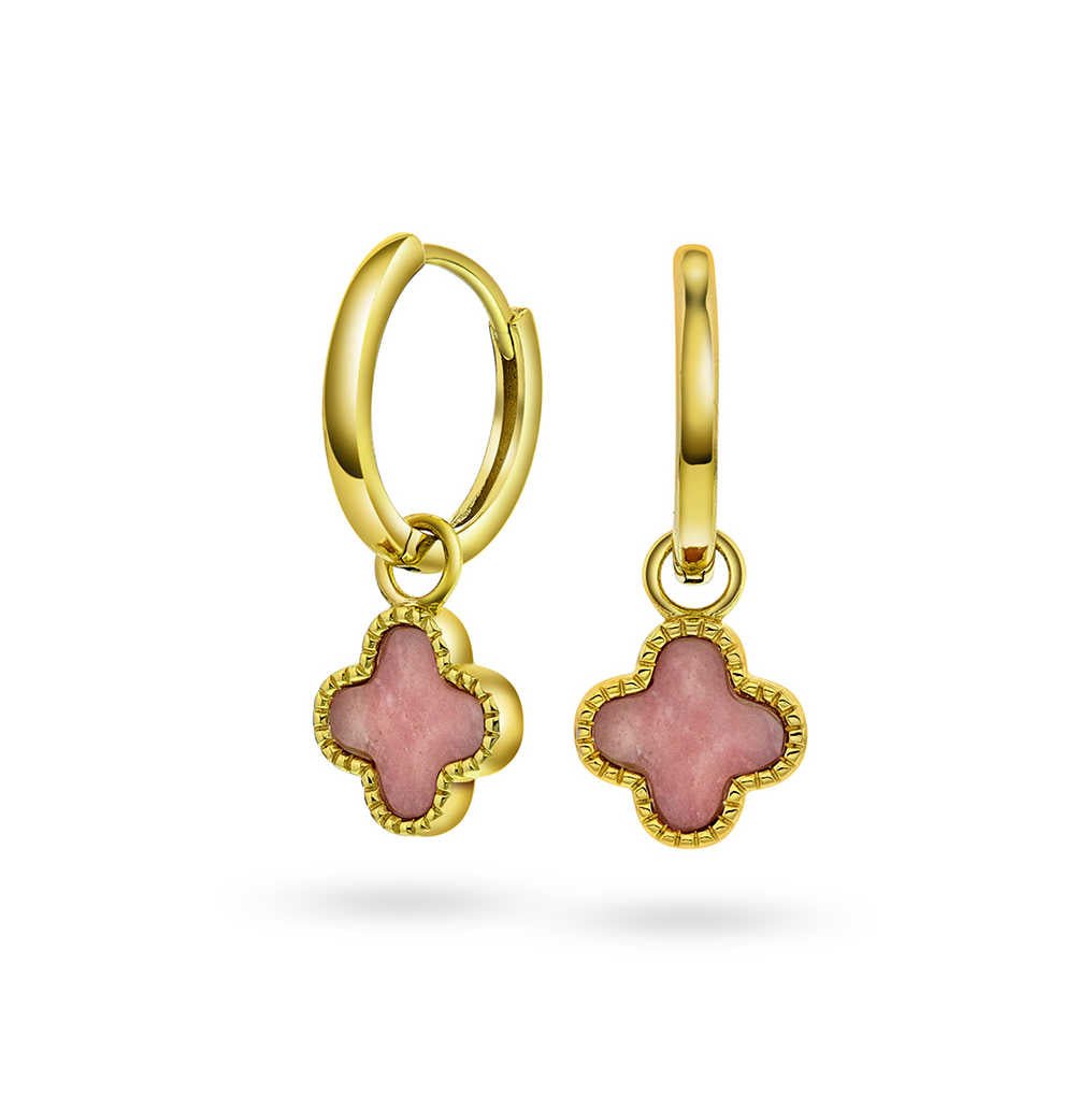 Øreringer i sølv rosa kløver 992027 - Bjerveur.noØreringer i sølv rosa kløver 992027