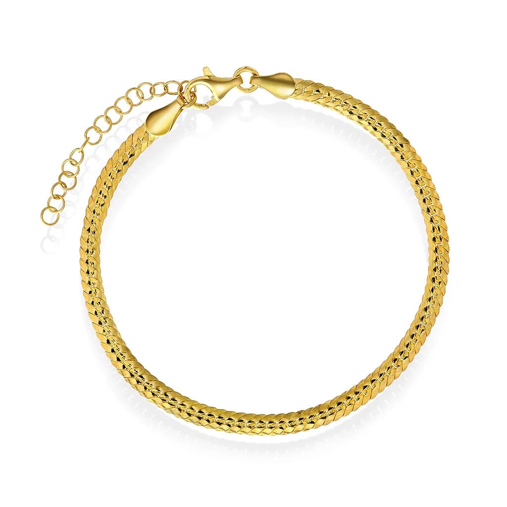 Oval panser armbånd i sølv 19 cm - Bjerveur.noOval panser armbånd i sølv 19 cm