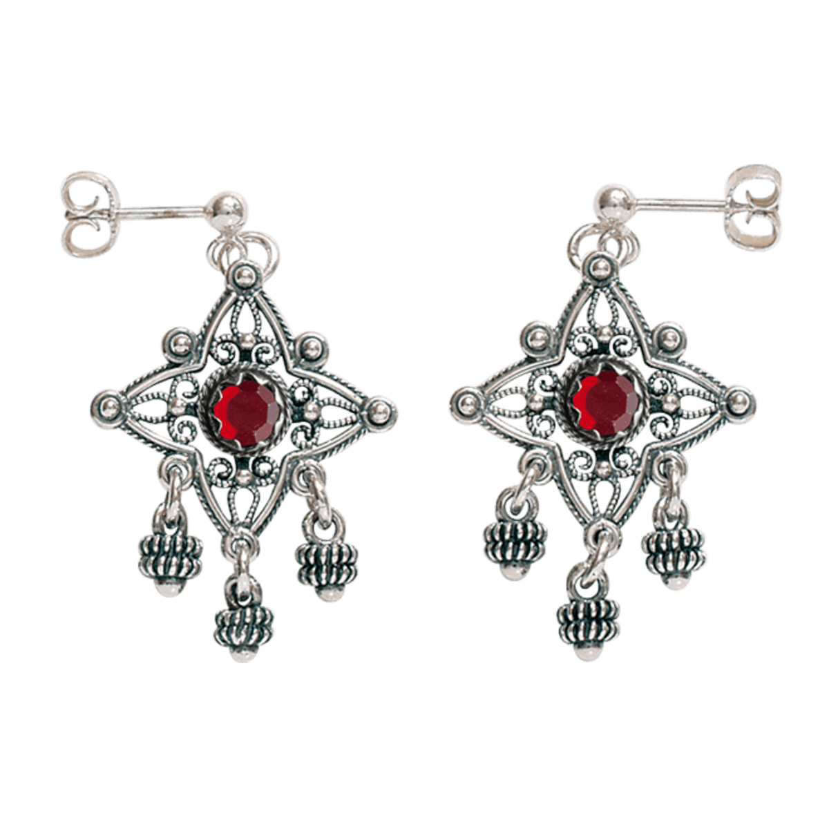 Øyrepynt Telemark med raud stein, oksidert 730117 - Bjerveur.noØyrepynt Telemark med raud stein, oksidert 730117