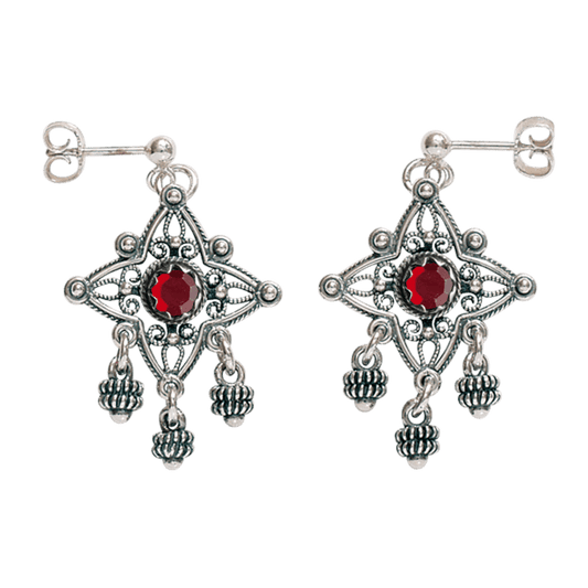 Øyrepynt Telemark med raud stein, oksidert 730117 - Bjerveur.noØyrepynt Telemark med raud stein, oksidert 730117