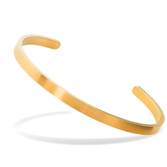 RB Bangle PURE 4mm Satined IP Gold - Bjerveur.noRB Bangle PURE 4mm Satined IP Gold