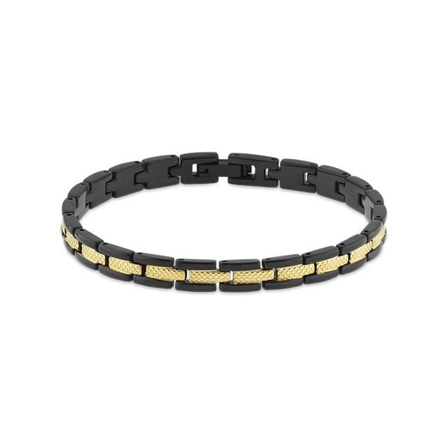 RB Bracelet SANTORIN 6mm IPBlack/IPGold 21cm - Bjerveur.noRB Bracelet SANTORIN 6mm IPBlack/IPGold 21cm