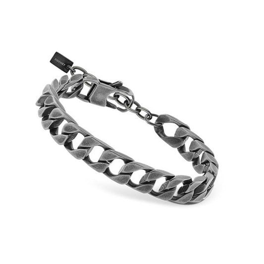 RB Bracelet Vintage FORGE 9mm SS squared links 22cm - Bjerveur.noRB Bracelet Vintage FORGE 9mm SS squared links 22cm
