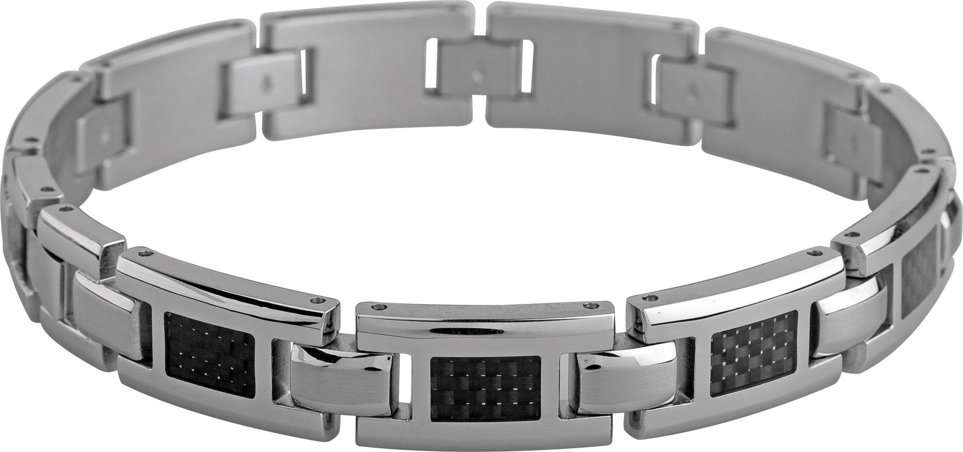 Armbånd i stål og karbonfiber Mercury herre