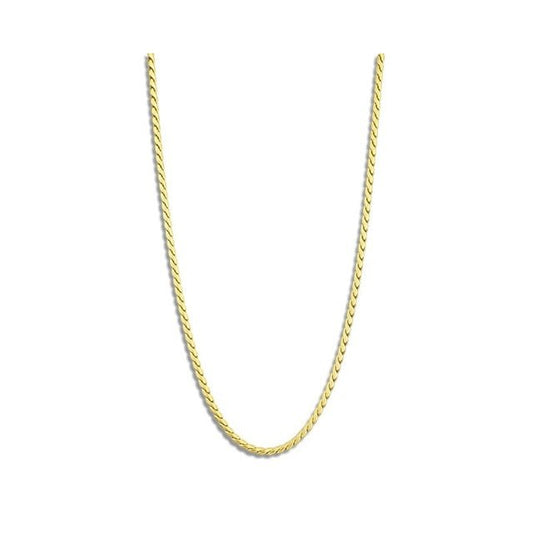 RB Necklace COBRA 3,2mm Satined IPGold 50+5cm - Bjerveur.noRB Necklace COBRA 3,2mm Satined IPGold 50+5cm
