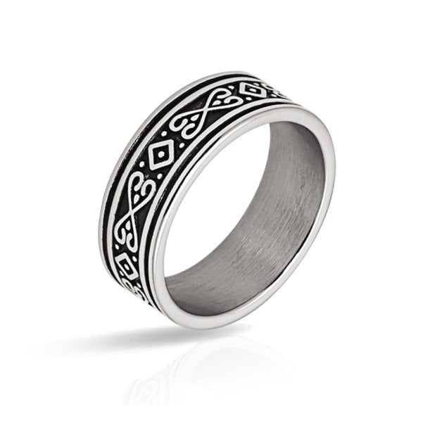 RB Ring TALISMAN Polished Steel Ring 8mm Ø66 - Bjerveur.noRB Ring TALISMAN Polished Steel Ring 8mm Ø66