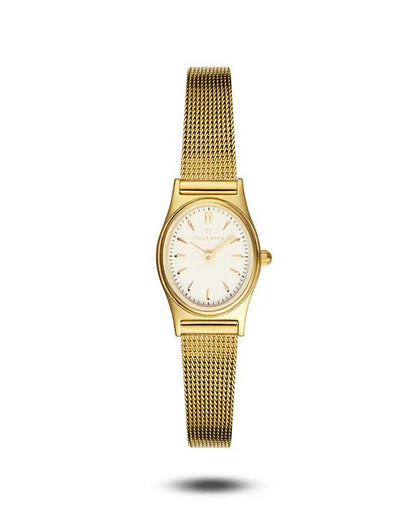 Retro Mesh Gullfarget / Hvit 19 x 28,5mm SKU | MB0253 - Bjerveur.noRetro Mesh Gullfarget / Hvit 19 x 28,5mm SKU | MB0253