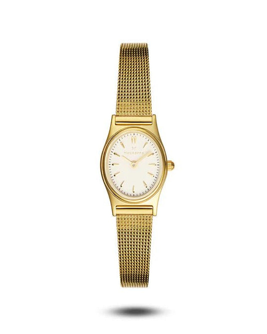 Retro Mesh Gullfarget / Hvit 19 x 28,5mm SKU | MB0253 - Bjerveur.noRetro Mesh Gullfarget / Hvit 19 x 28,5mm SKU | MB0253