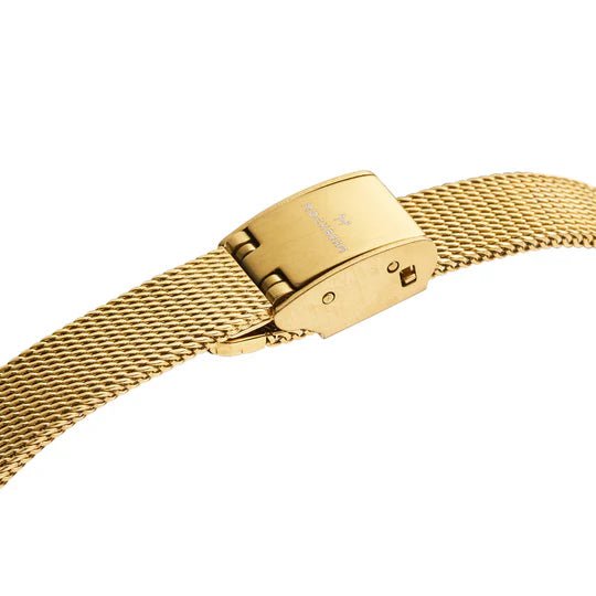 Retro Mesh Gullfarget / Hvit 19 x 28,5mm SKU | MB0253 - Bjerveur.noRetro Mesh Gullfarget / Hvit 19 x 28,5mm SKU | MB0253