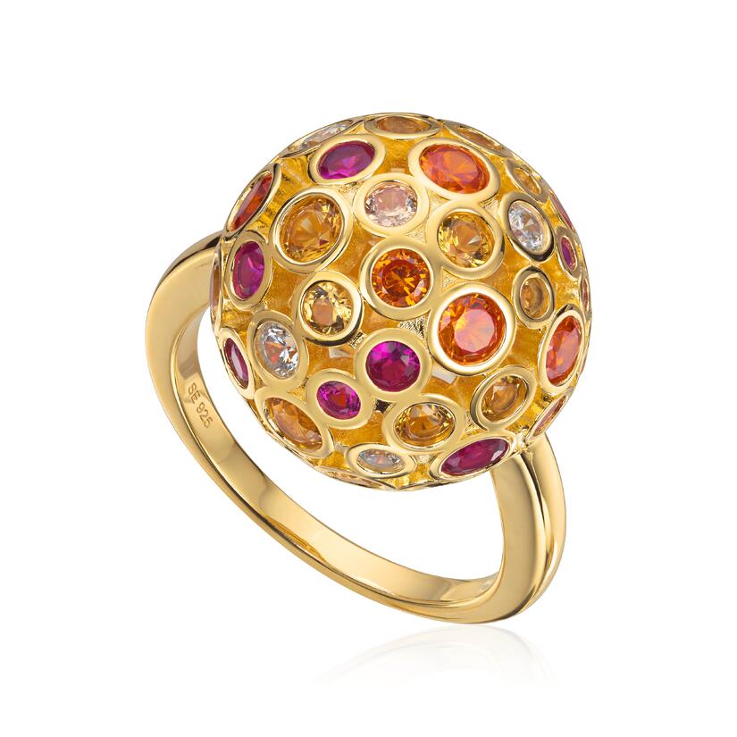 Ring "Fizzy Glow" i forgylt sølv Artikkelnr: 3065701 - Bjerveur.noRing "Fizzy Glow" i forgylt sølv Artikkelnr: 3065701