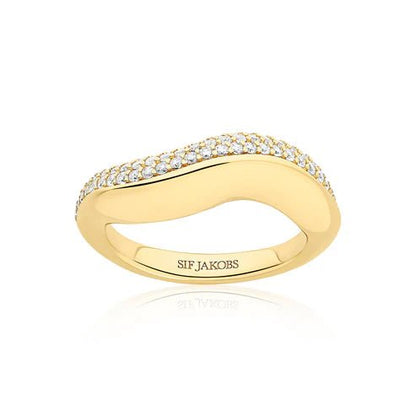 Ring Glorenza SKU: SJ - R2483 - CZ - YG - 50 - Bjerveur.noRing Glorenza SKU: SJ - R2483 - CZ - YG - 50
