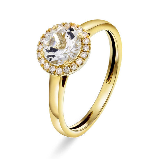 RING I GULL MED DIAMANTER 0,12 CT WSI 59373 - Bjerveur.noRING I GULL MED DIAMANTER 0,12 CT WSI 59373