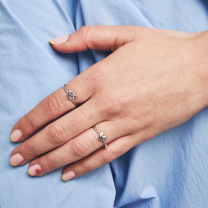 Ring i sølv hjerte 992371 - Bjerveur.noRing i sølv hjerte 992371