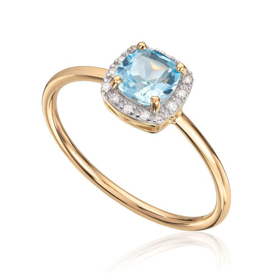 Ring med 0,046ct WSI og Topas i hvitt gull Artikkelnr: 57460 - Bjerveur.noRing med 0,046ct WSI og Topas i hvitt gull Artikkelnr: 57460